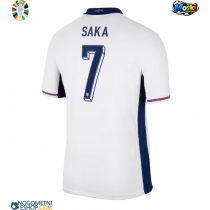 Moški Nogometni dresi Anglija Bukayo Saka #7 Domači EP 2024 Kratek Rokav